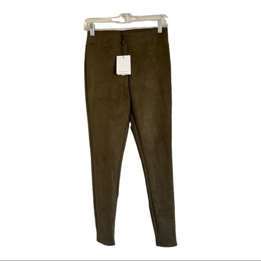 Gibson Latimer Olive Suede Skinny Pant Size XS